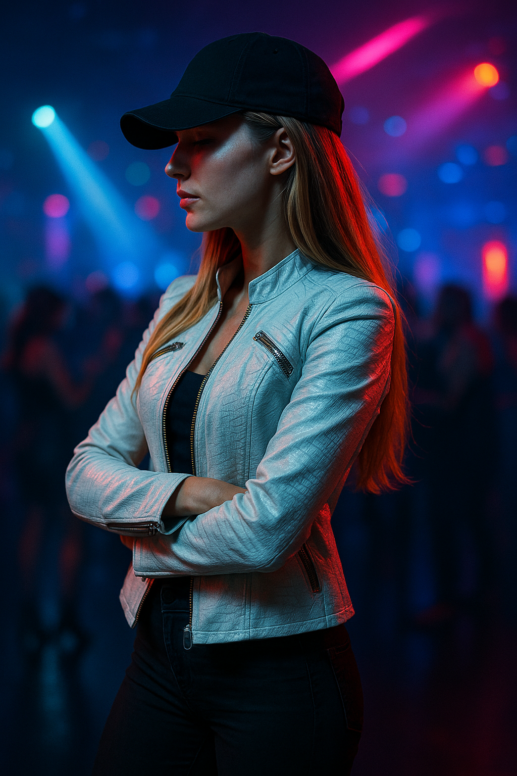 womens White Lizard-Embossed Leather Jacket – Modern Exotic san francisco