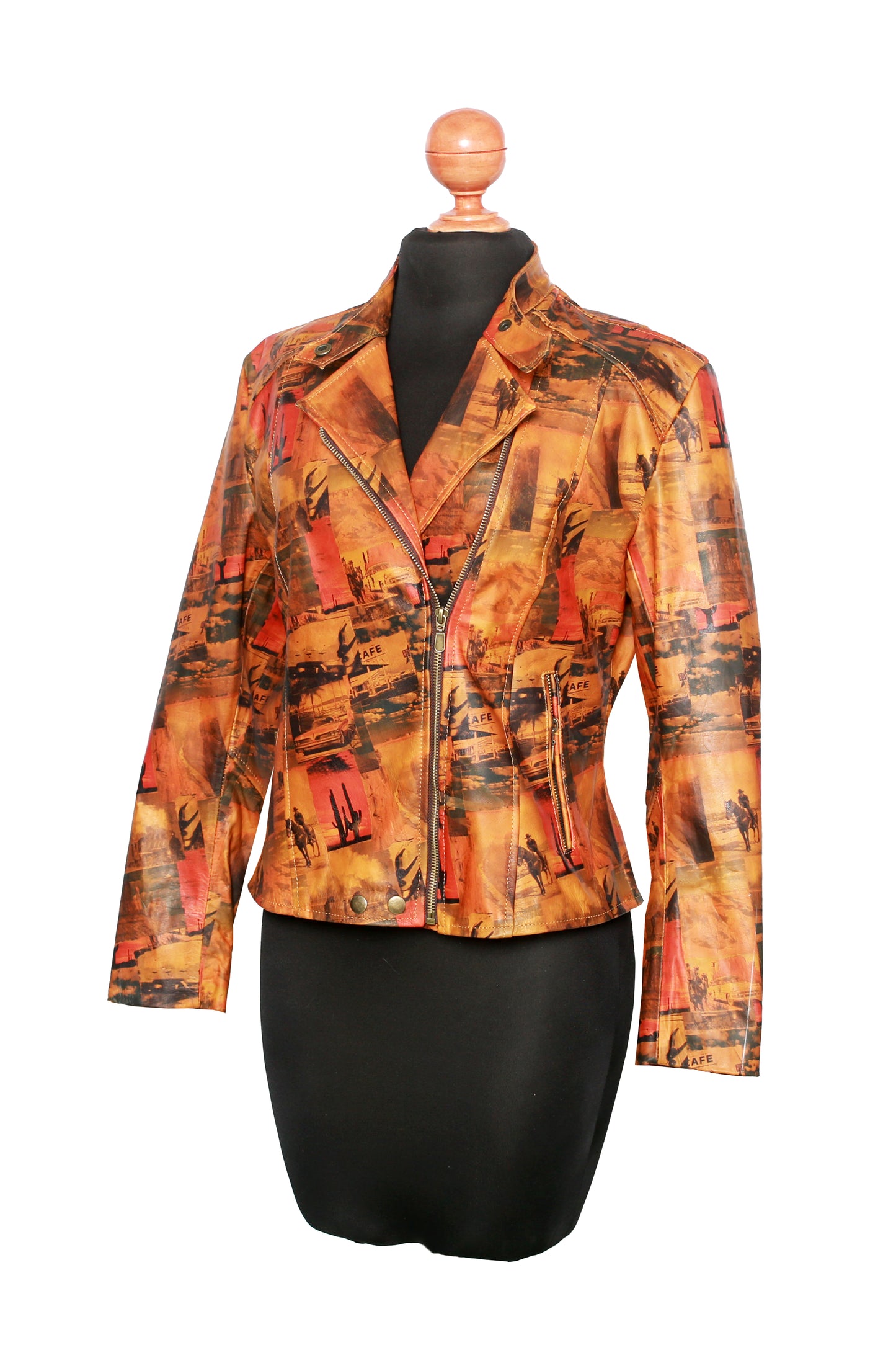 womens Wind Western Jacket – Sunset Leather Moto amarillo