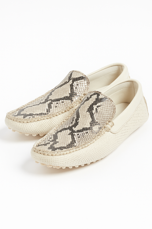 Handmade Python Casual Moccasins