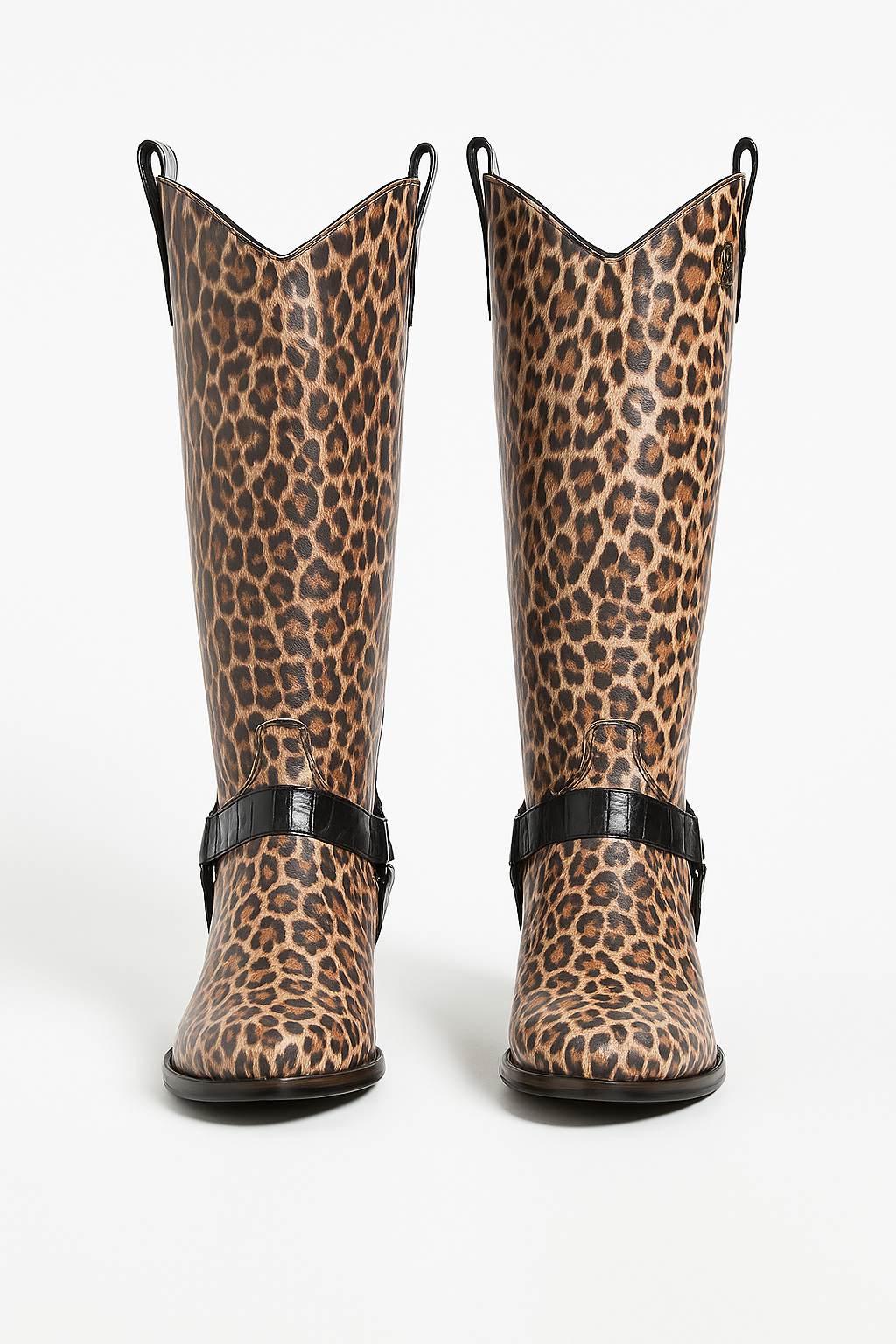 4.	Convertible Leopard print boots — Western Tall & Casual Ankle