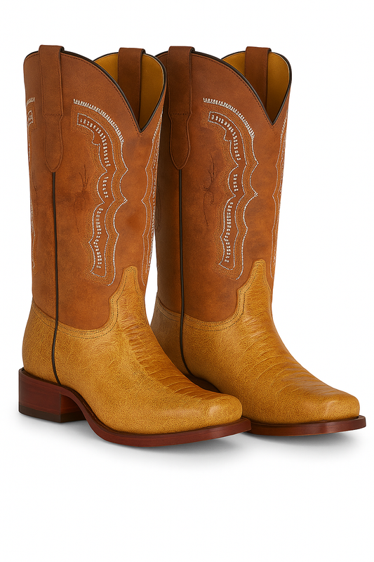 Exotic Western Cowboy Boots – Embossed Ostrich Leg