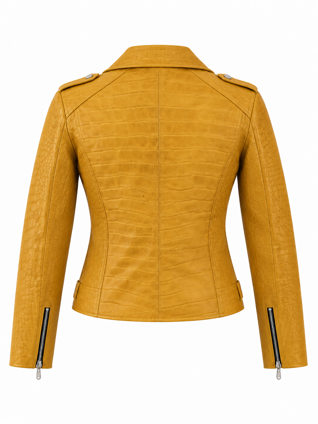 Women's Urban Edge Yellow Croc-Embossed Jacket