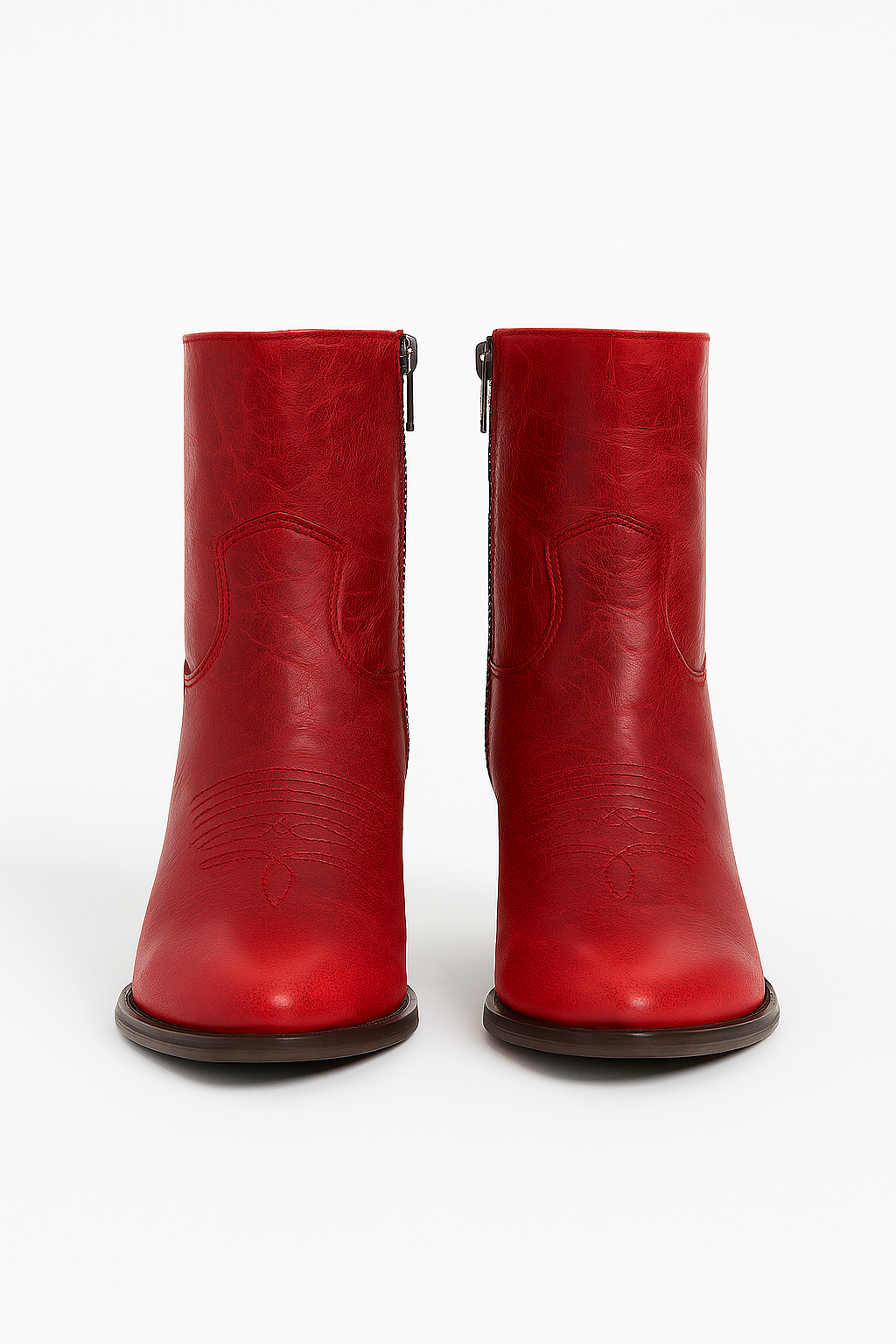 Rust Red 2-in-1 Distressed Ankle