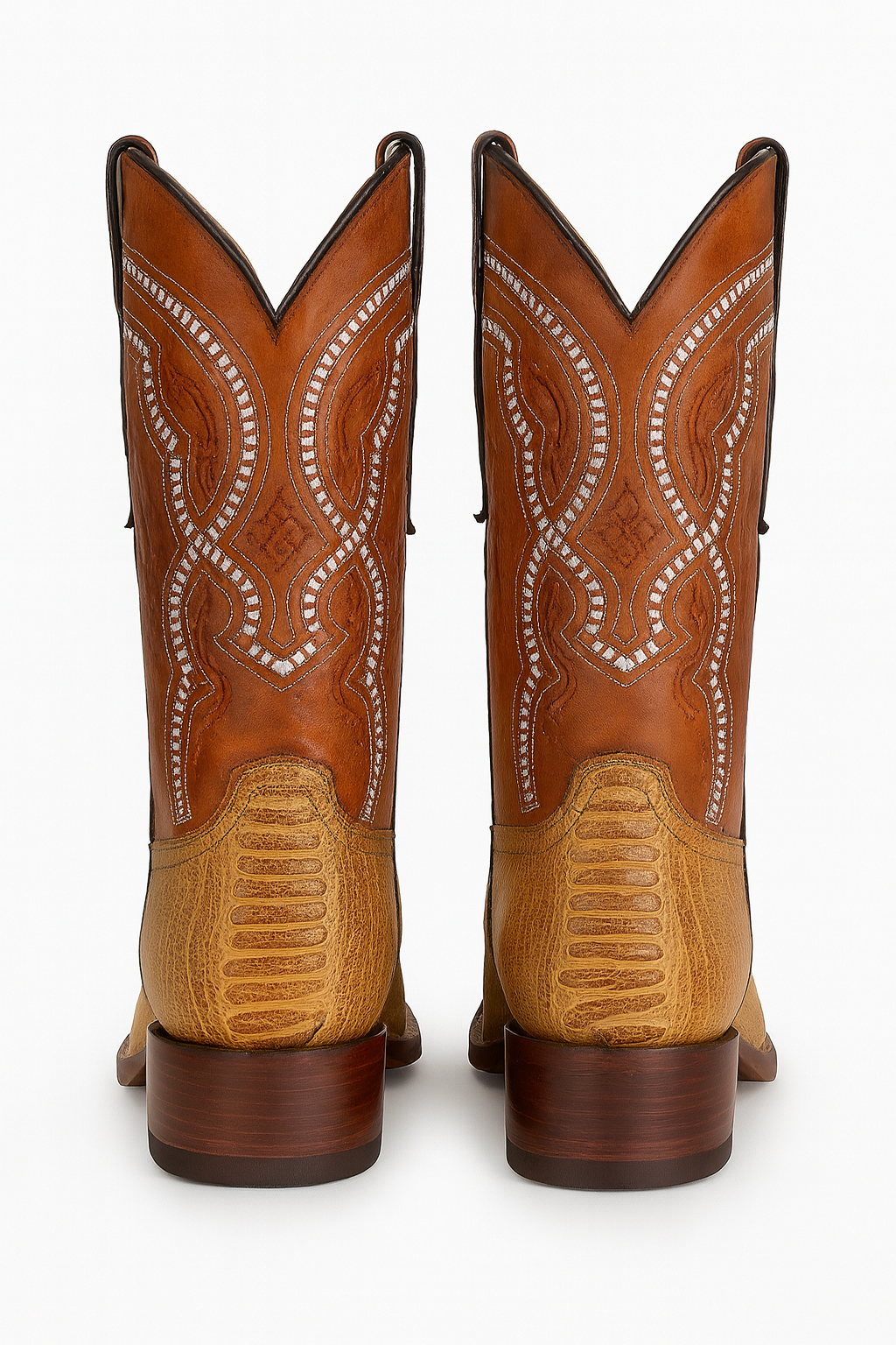 Exotic Western Cowboy Boots – Embossed Ostrich Leg