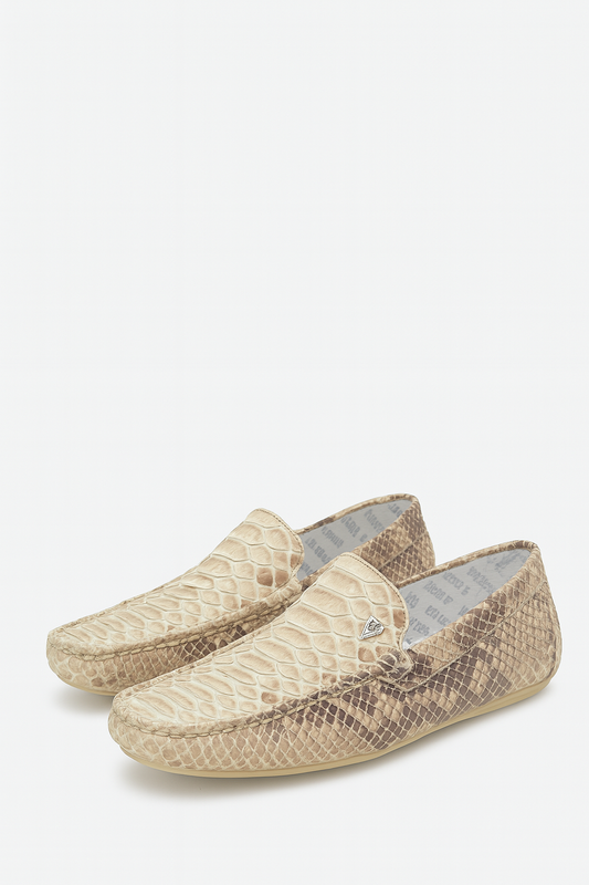 Exotic Genuine Python Loafers Artisan-Made Luxury Shoes