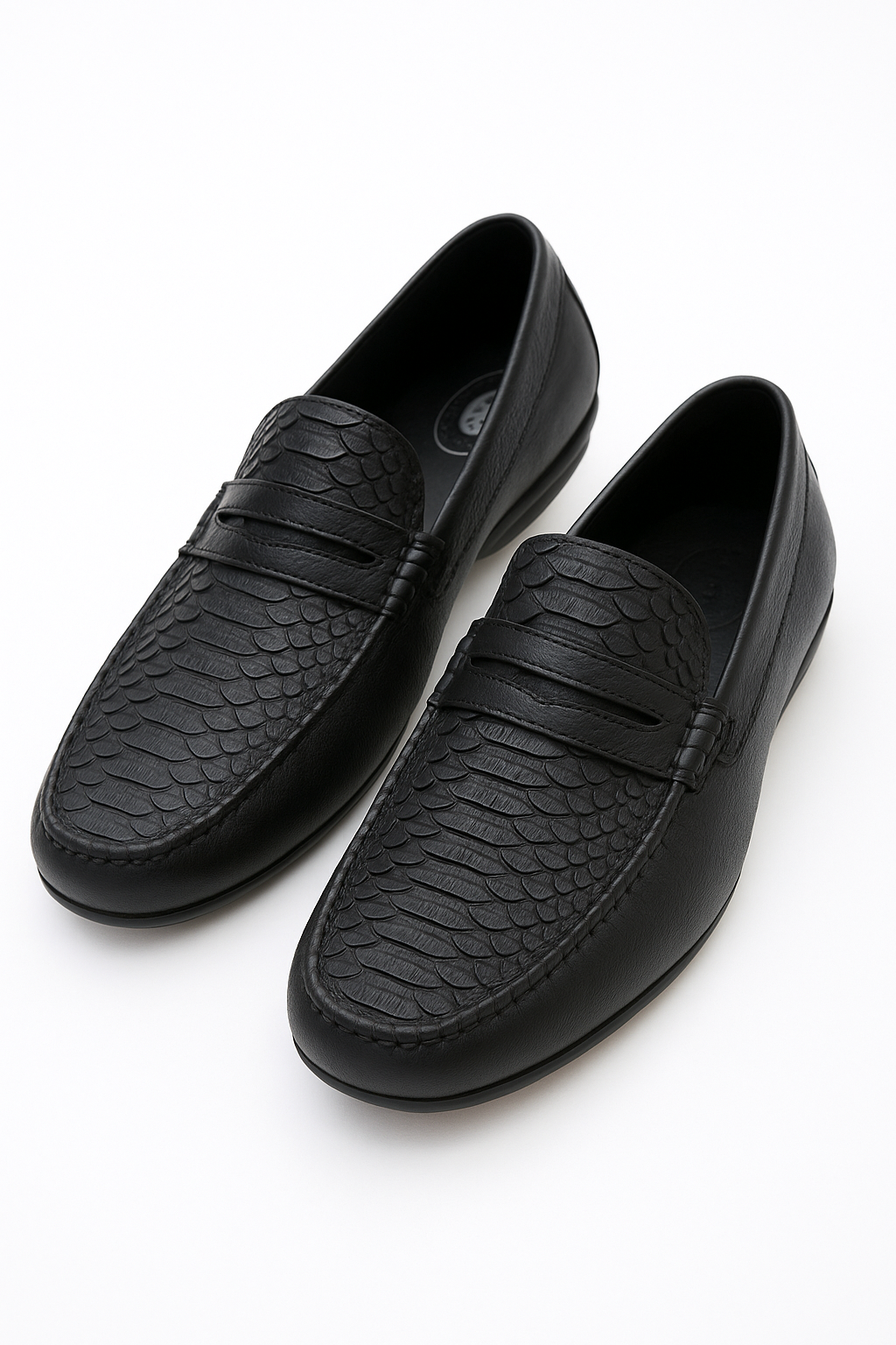Premium Genuine Python Embossed Slip-Ons