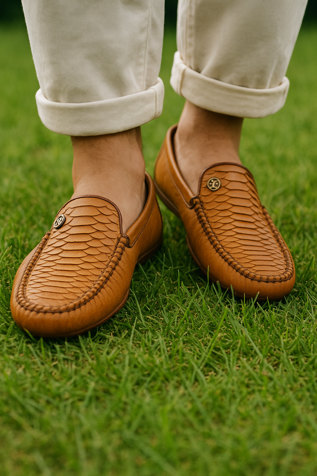 Premium leather upper with p