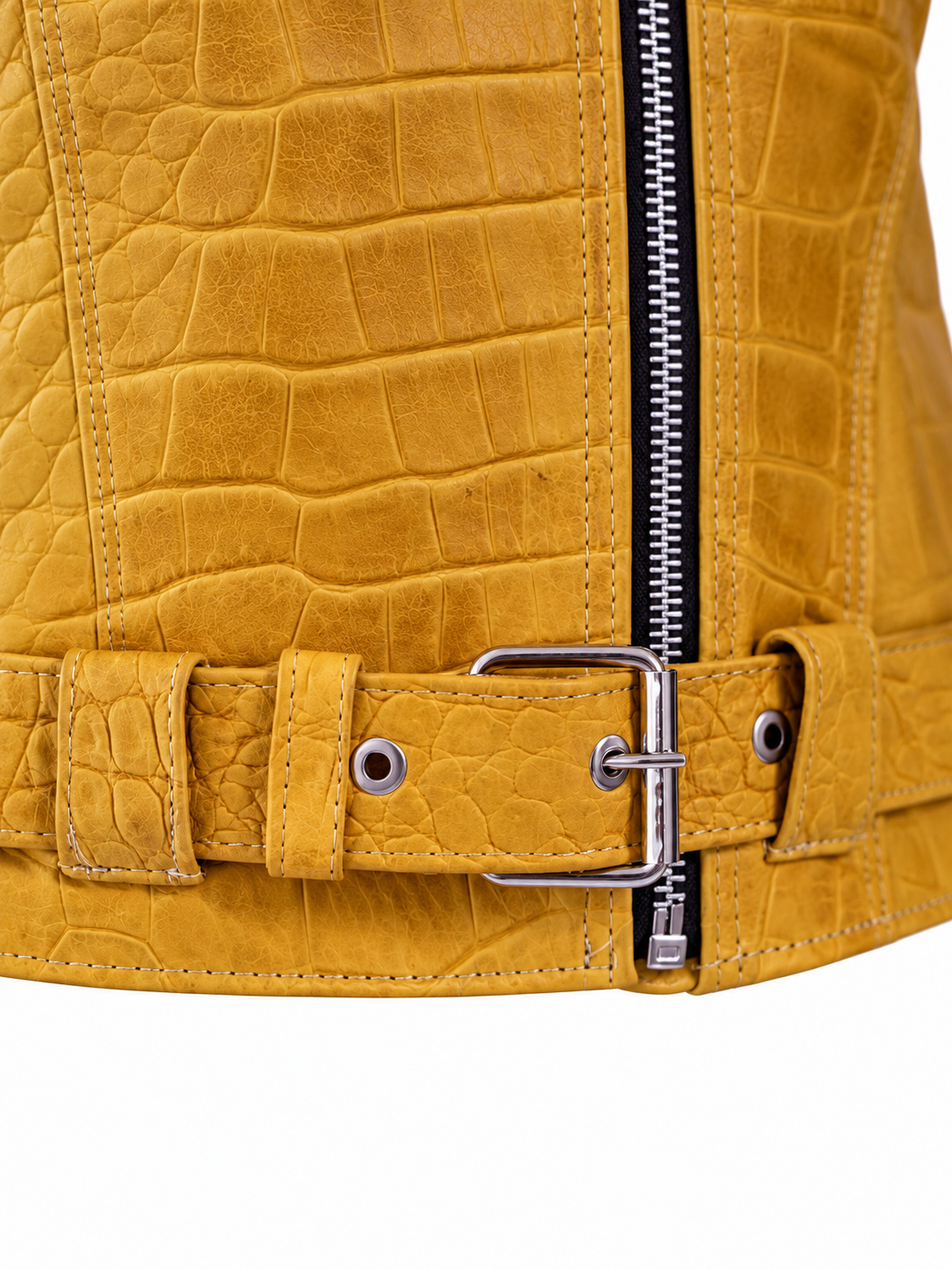 Women's Urban Edge Yellow Croc-Embossed Jacket