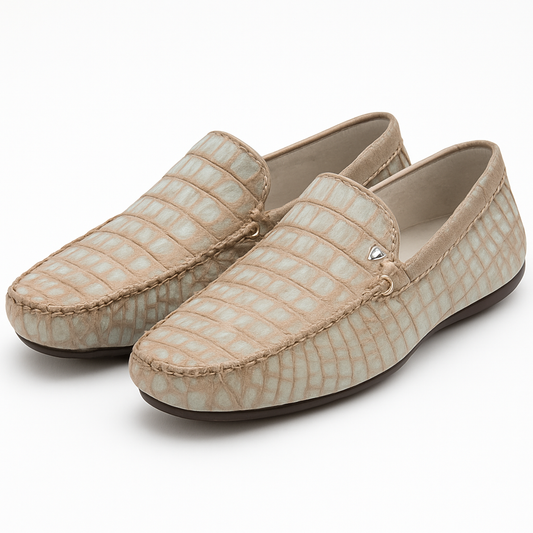 Authentic Crocodile Skin Loafers – Artisan