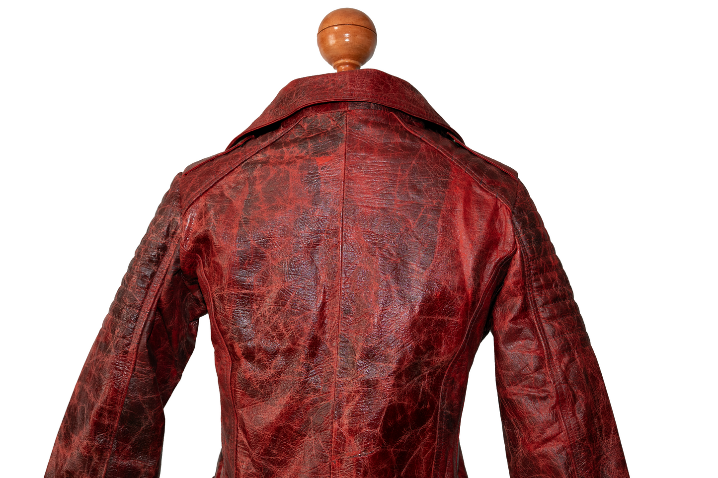 Vintage Flame Leather Moto