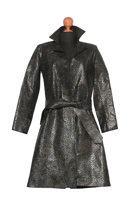 Black Jungle Texture Overcoat