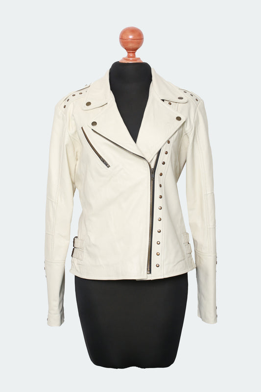 Off-White Biker Jacket – Stud Detail Edition