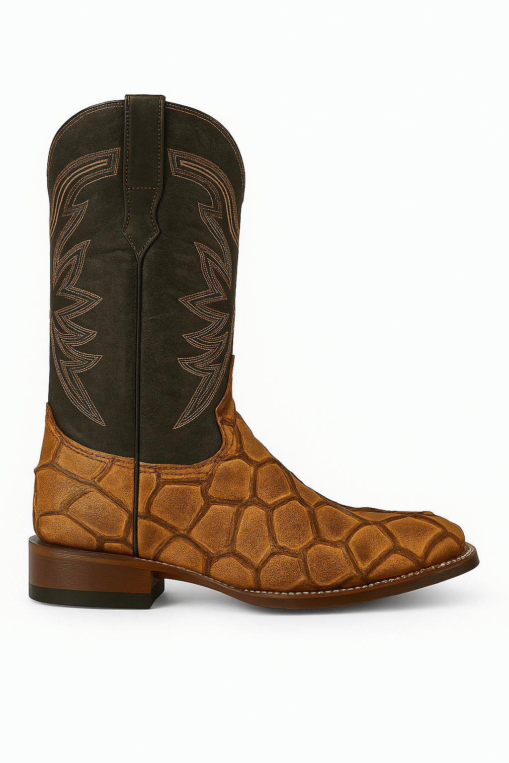 Pirarucu-Embossed Exotic Leather Cowboy Boots laredo
