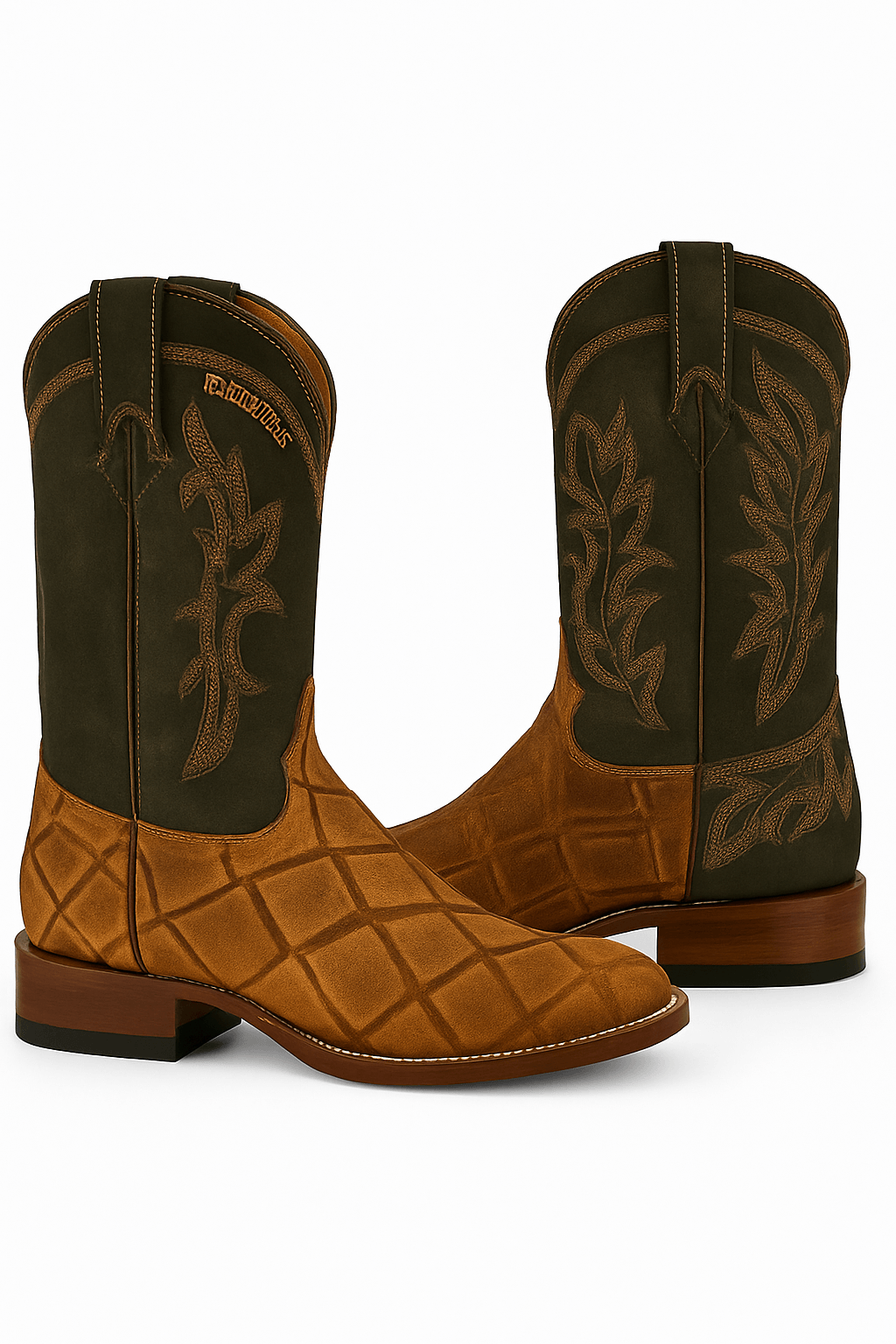 Pirarucu-Embossed Exotic Leather Cowboy Boots tennessee