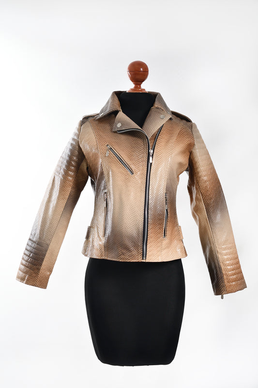 female Tan Ember Serpent Jacket