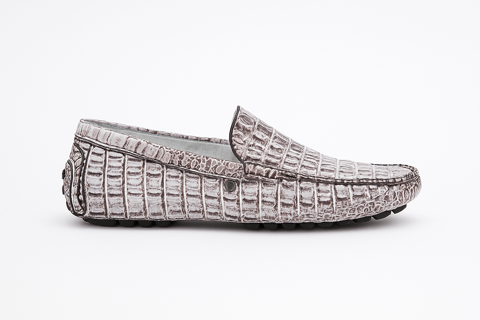 mens Handcrafted Alligator-Embossed Slip-On Loafers  new york