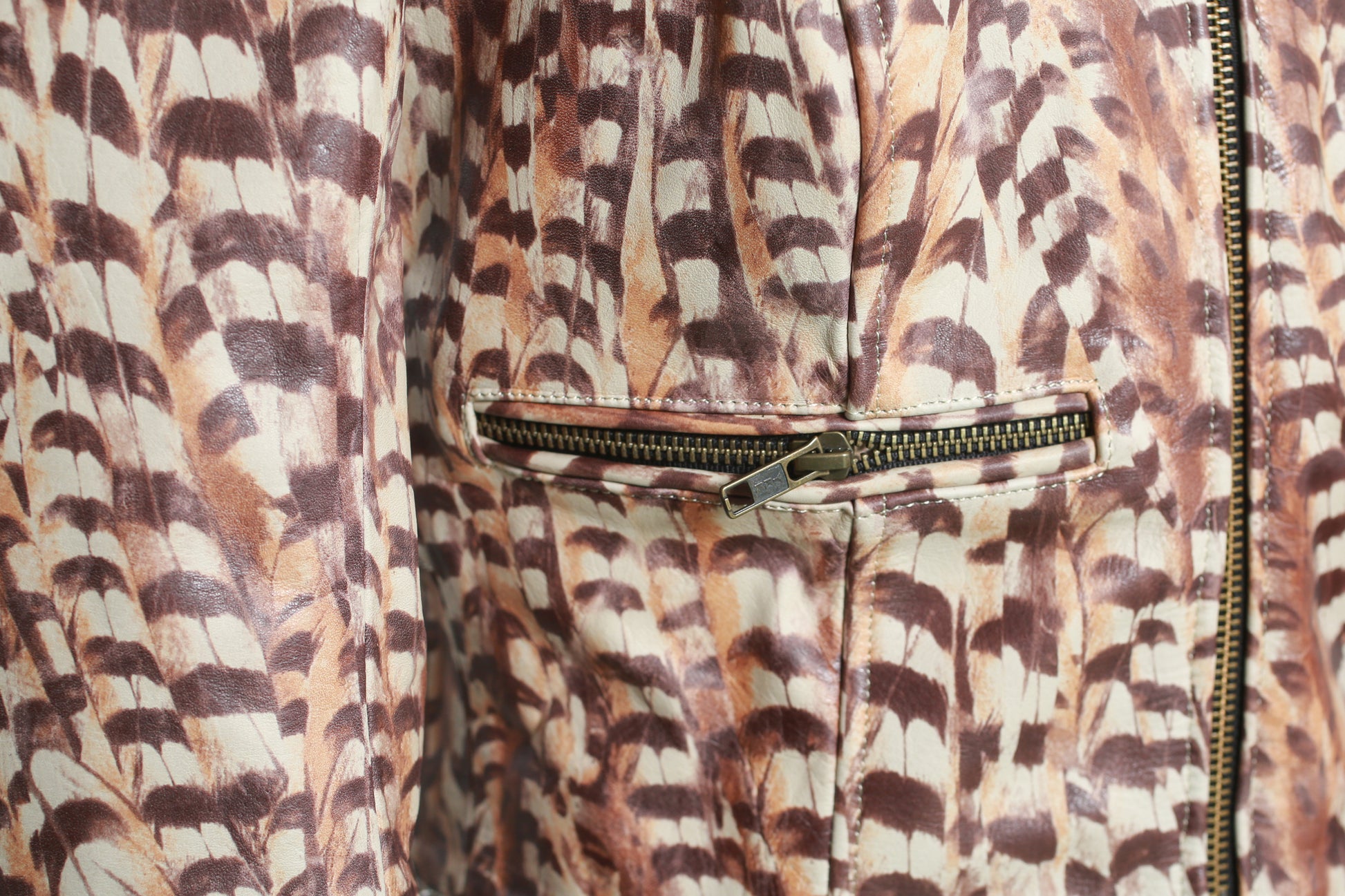 womens Barcelona Feather Print Jacket new york