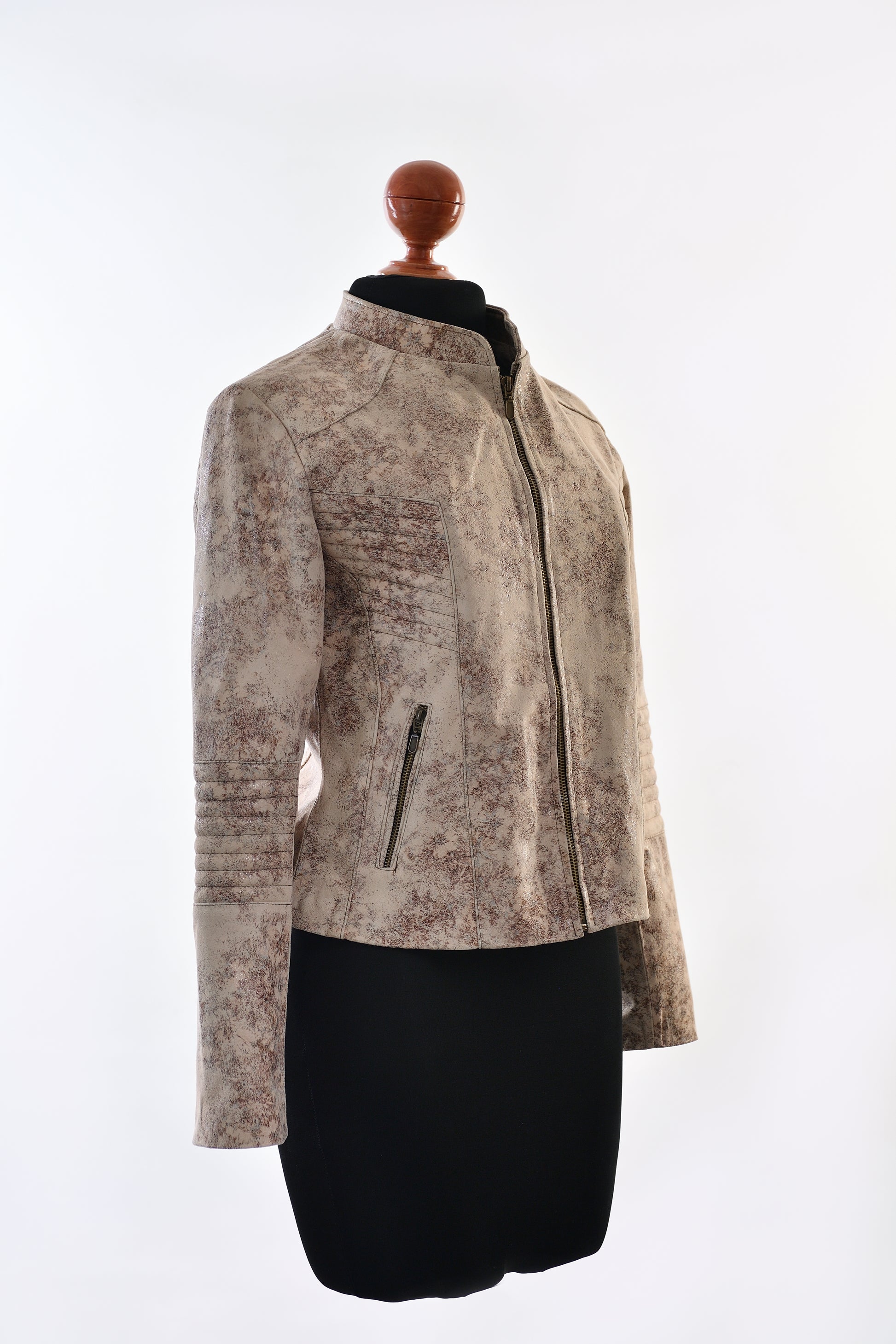 womens Powdered Blush Moto Jacket near me